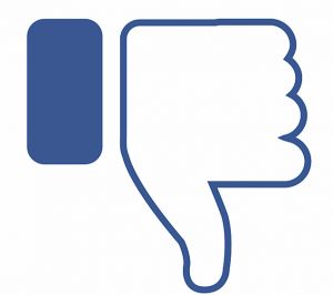 news_stock art_03-08-18_Thumbs down Facebook sign
