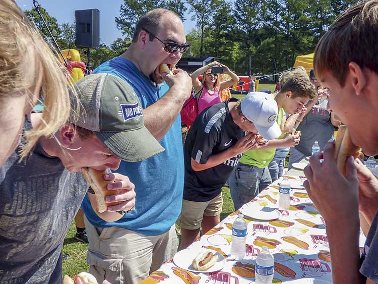 Hot dog with creme pie, it’s Tyrone Founders Day!