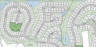 Development layout for Senoia subdivision Keg Street Landing. Photo/City of Senoia.