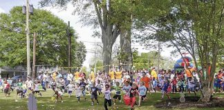 Easterpalooza on the courthouse square in Fayetteville. File photo.