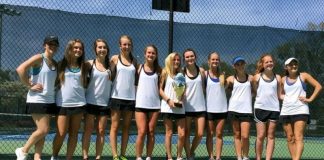 Pictured are the Starr’s Mill girls after winning the region championship.