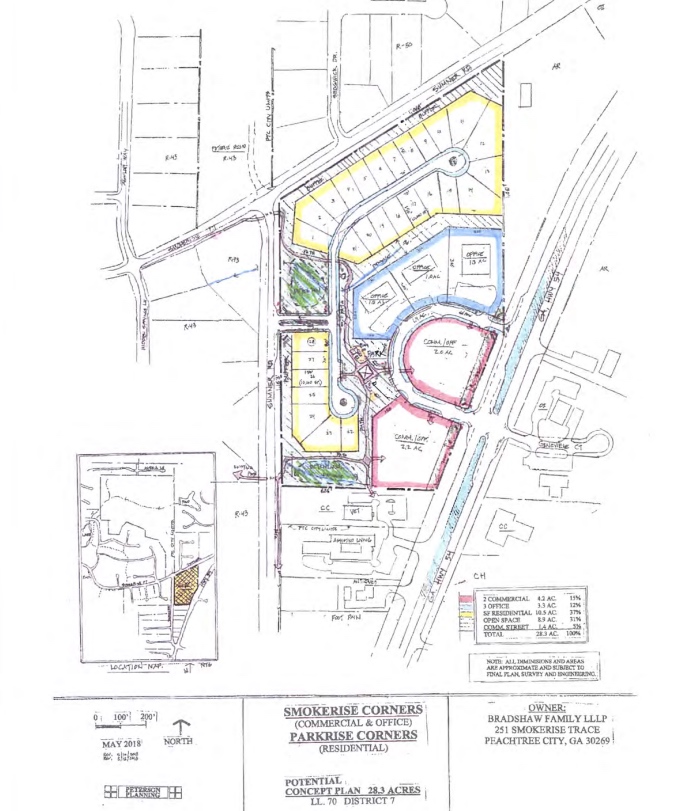 Several property owners did not sign the annexation petition. The list shows who did and did not sign to come into the city. Graphic/Peachtree City.