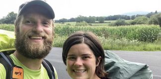 Maddie and Trey Cason saw a large section of the country and made plenty of new friends during their five-month hike along the Appalachian Trail. Photo/Trey Carson.