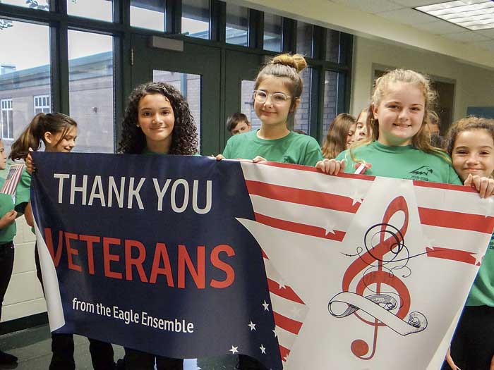 Fayette students host veterans at multiple schools