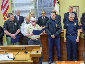 First responders honored at Fayetteville Council...
