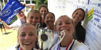 Starr's Mill Girls Golf team pose with their state championship trophy. Photo/Submitted.