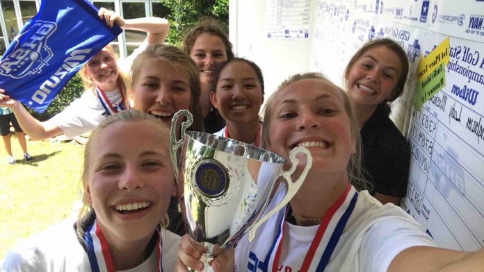 Starr's Mill Girls Golf team pose with their state championship trophy. Photo/Submitted.