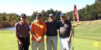 Low Net Winning Team of the 2019 tournament included Bob Schnelle, Guy Millette, Ryan Huber and Gene Walker. Photo/Submitted.