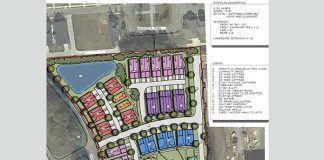 Map shows proposed rental cottage proposal in downtown Fayetteville. Graphic/City of Fayetteville.