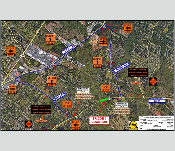 Bridge work to cause detour on Hwy. 54 East