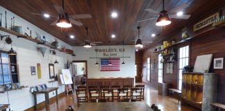 Is this a local museum? No, it’s the meticulously restored, and very unique, Woolsey Town Hall and Community Center along Ga. Highway 92 South that could easily double as a museum of the town’s history and often serves as the location for all kinds of public and private events. Photo/Ben Nelms.