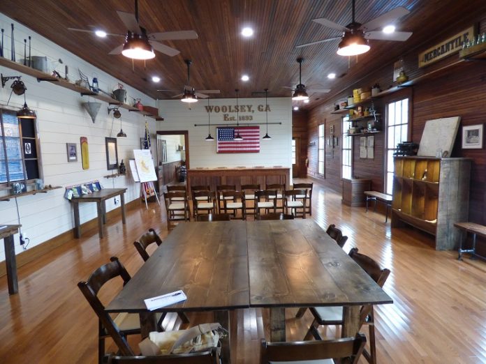 Is this a local museum? No, it’s the meticulously restored, and very unique, Woolsey Town Hall and Community Center along Ga. Highway 92 South that could easily double as a museum of the town’s history and often serves as the location for all kinds of public and private events. Photo/Ben Nelms.