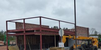 Construction of the Waffle House on Ga. Highway 74 South in Peachtree City is underway. Photo/Ben Nelms.