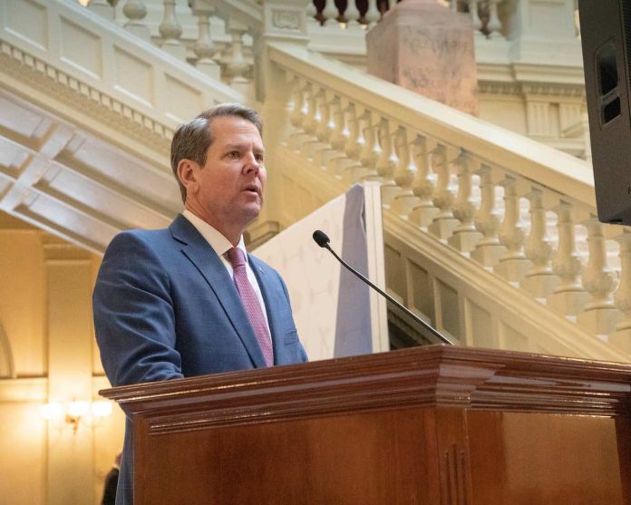 Gov. Brian Kemp at the Capitol. Photo/Governor's webpage.