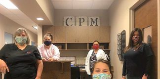 Local healthcare workers received some of the more than 300 masks made by Christina Allen. Photo/Submitted.