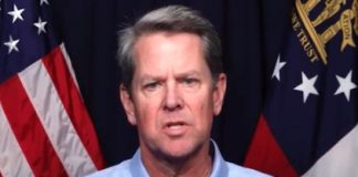 Gov.Brian Kemp addresses Georgians April 30.