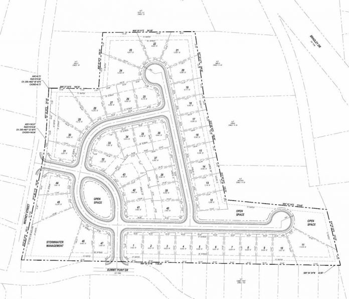 Map of proposed Dixon Farms rezoning. Graphic/City of Fayetteville.