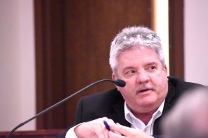 <b>City Manager Jon Rorie addresses City Council Feb. 18. Photo/Cal Beverly.</b>