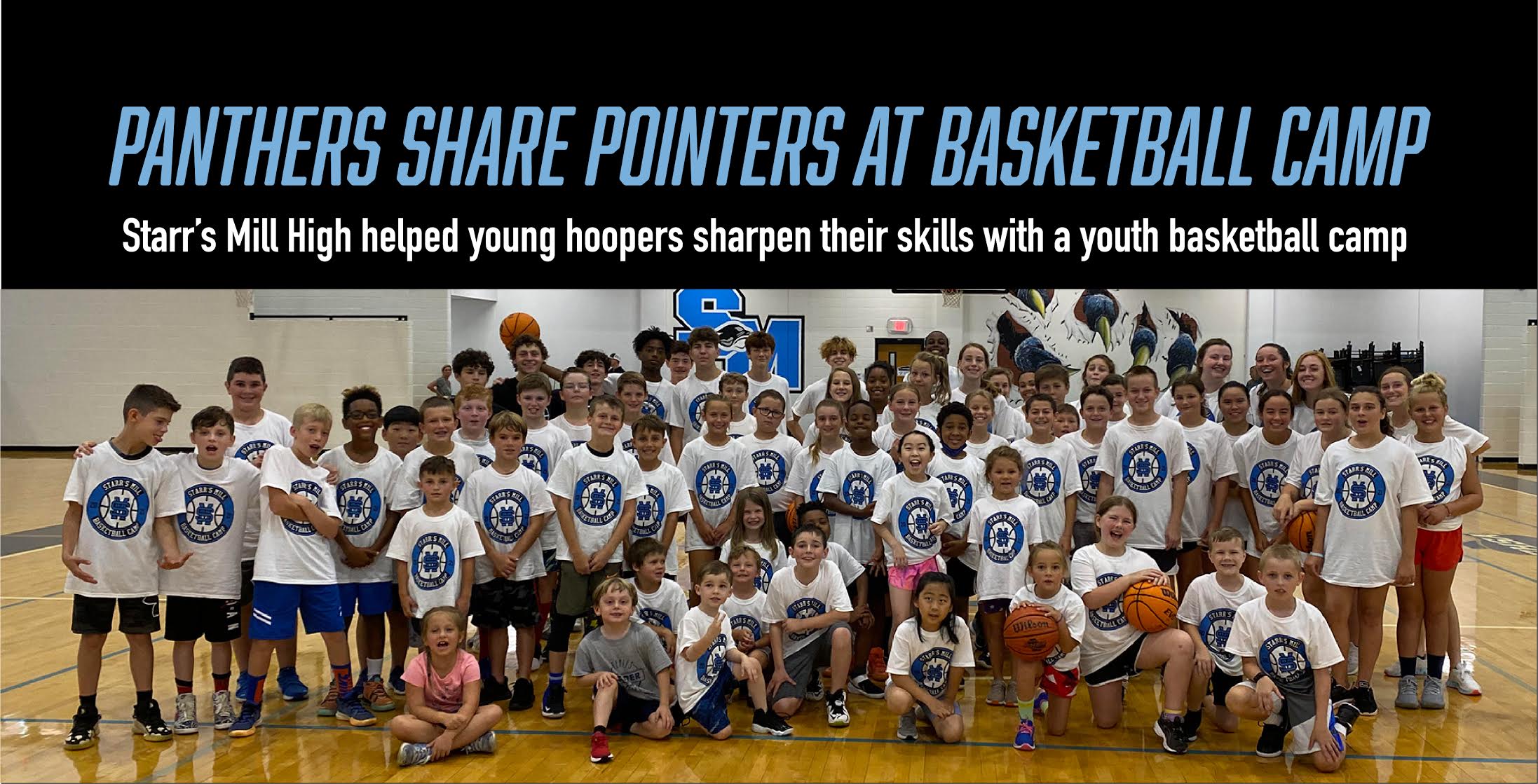 Panthers share pointers at youth basketball camp