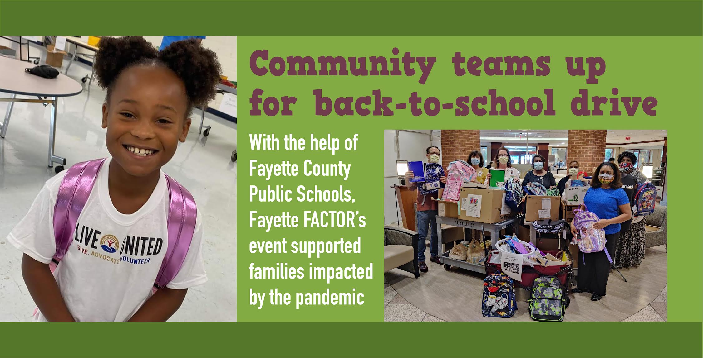 Community teams up for back-to-school drive
