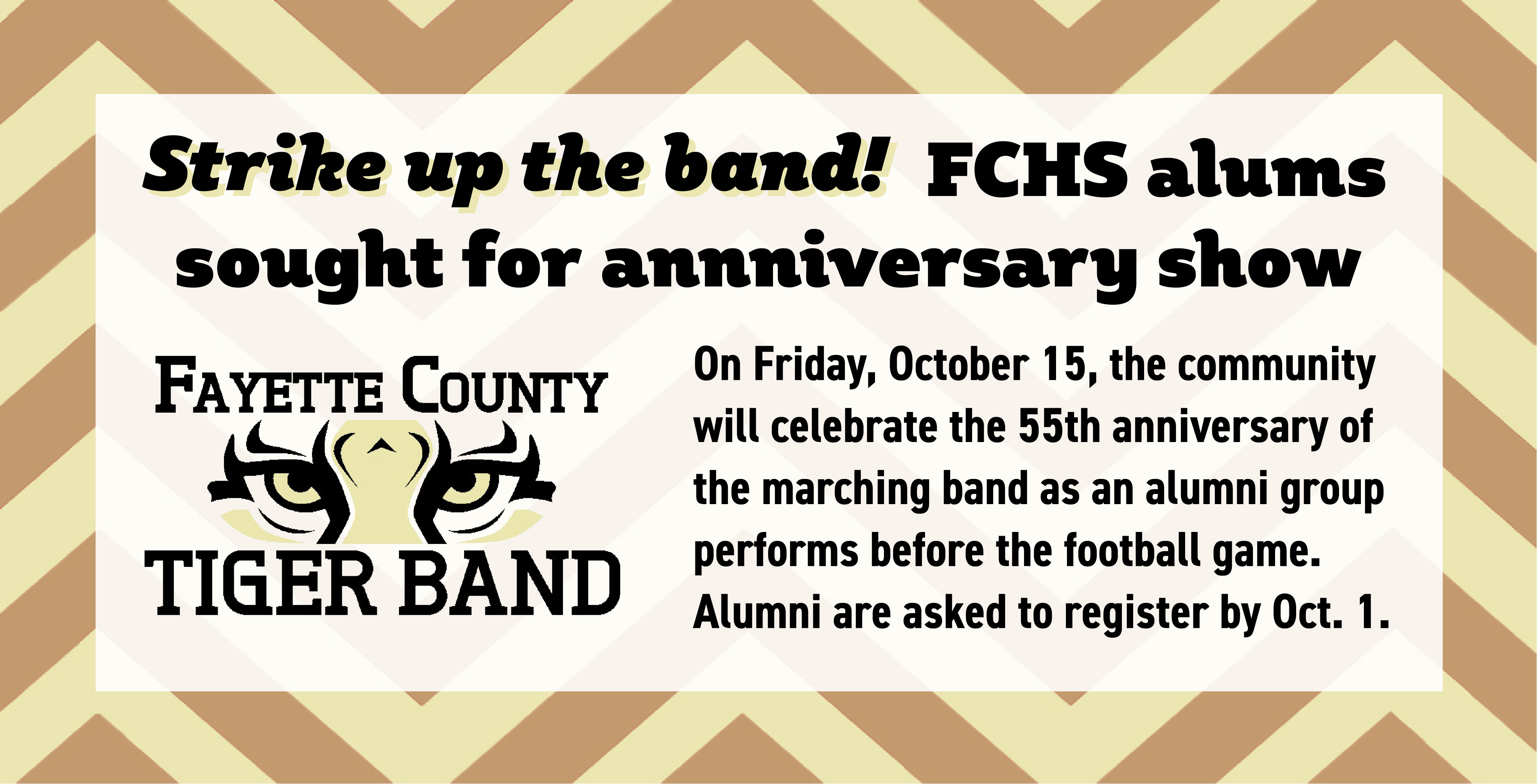 Strike up the band! FCHS alumni sought for Oct. ...