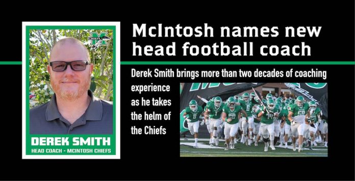 Derek Smith has been named the new head football coach at McIntosh High. Photo/Fayette County School System.