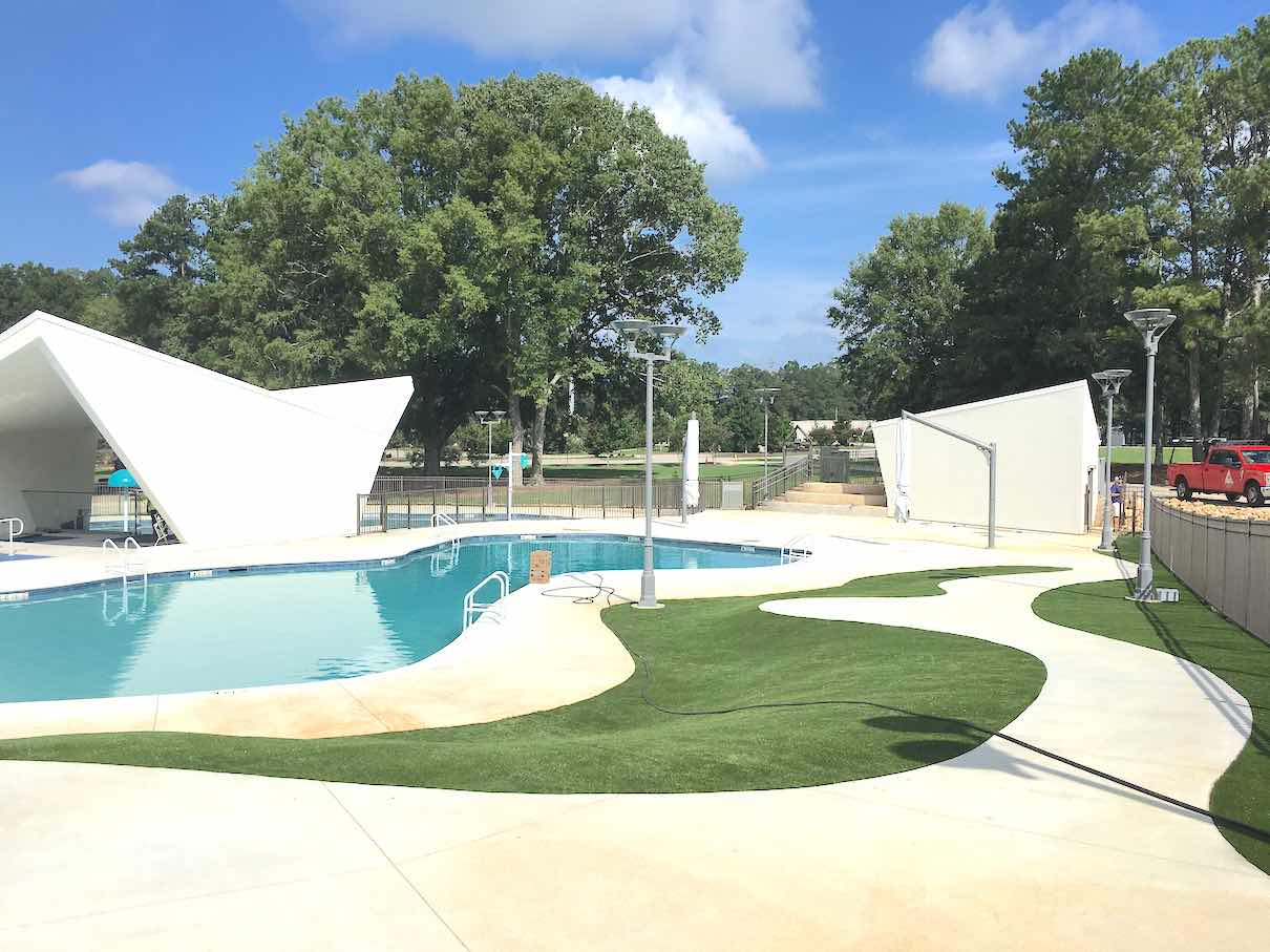 Camp Southern Ground's state-of-the-art swimming pool.