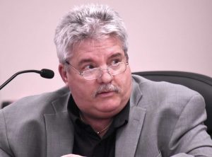 City Manager Jon Rorie at a City Council meeting in January 2022. Photo/Cal Beverly.