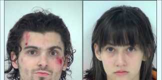 Nicolas Morin (L) and Emma Oakes Porcella. Photos/Fayette County Jail.