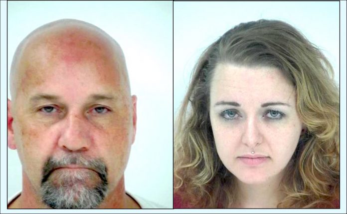 Sean Smith (L) and Mary Cagle. Photos/Fayette County Jail.