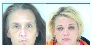 (L) Brenda Dickens. (R) Laura Duke. Photos/Fayette County Jail.