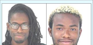 Augustus C Romain/Gazi Kodzo (L) and Xavier H Rushin arrests.