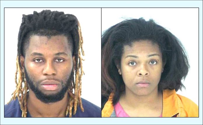 Roc Adams (L) and Reginae Calhoun. Photos/Fayette County Jail.