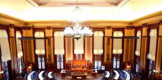 The Georgia House of Representatives chamber in the state Capitol. Photo/Facebook page.