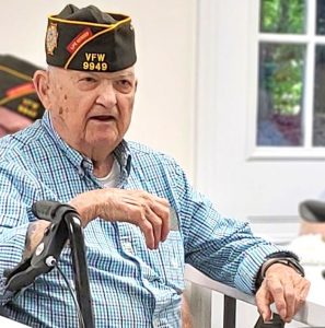 Grand Marshal Jim Rogers — a veteran of World War II — will head up Peachtree City's 50th anniversary 4th of July parade. Photo/Ben Bauman/VFW Post 9949.