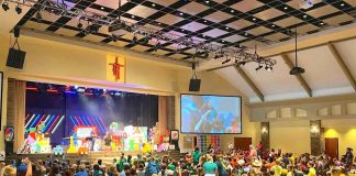 Kids at New Hope Baptist Church in Fayetteville take part in Vacation Bible School. Photo/New Hope Baptist Church.