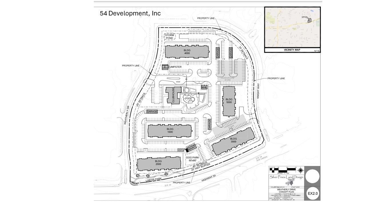 Weatherly Drive project. Graphic/City of Fayetteville.