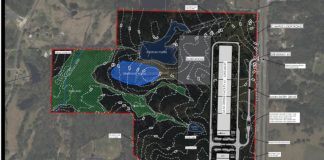 Graphic map of proposed Tyrone Data Center. Graphic/Town of Tyrone.