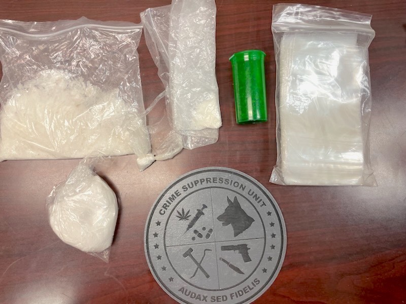 Methamphetamine ready for sale shown on police scale. Photo/Peachtree City Police Department.