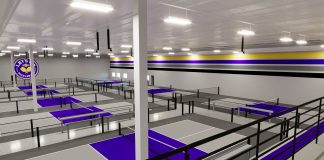 Rendering of the new indoor pickleball facility in Peachtree City. Photo/LetsGoPickleball