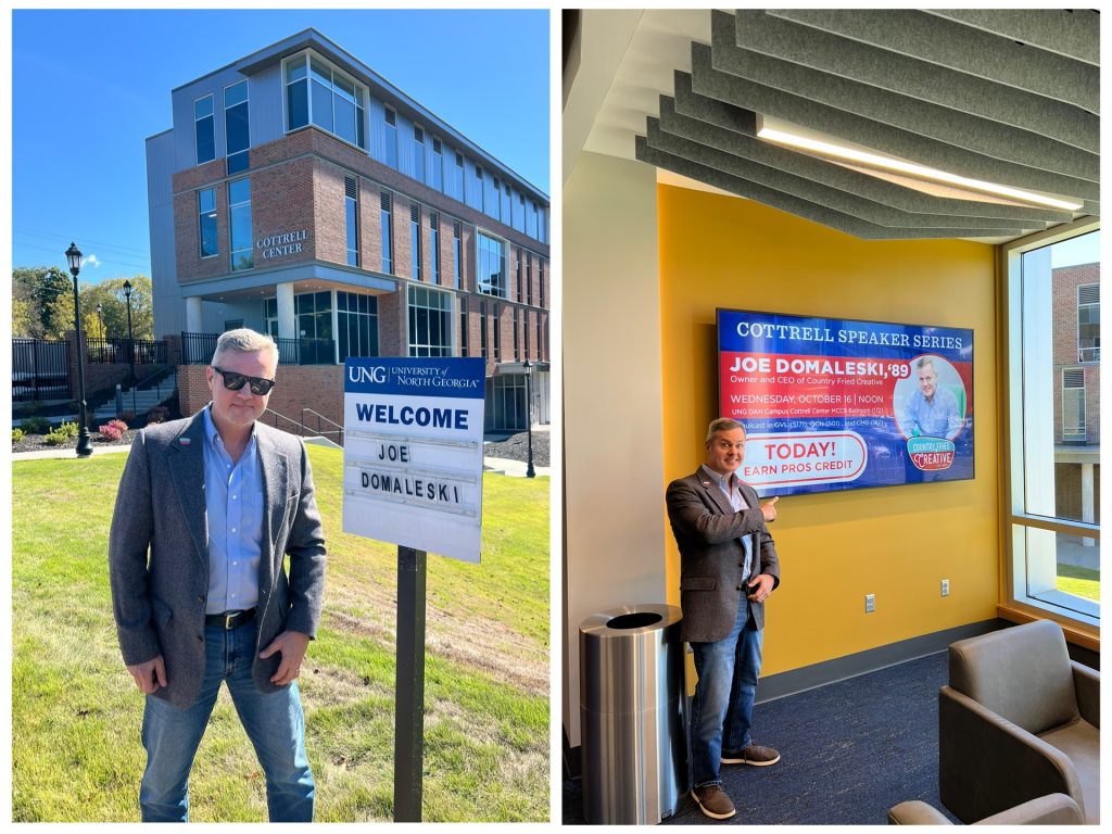 I got my own parking space and name up on the signage at UNG! Photo/Mary Catherine Domaleski