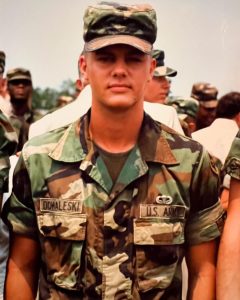 That's me in 1987 with a shiny new set of Airborne wings. Jumping out of airplanes was one way I faced uncertainty! Photo/Ed Domaleski