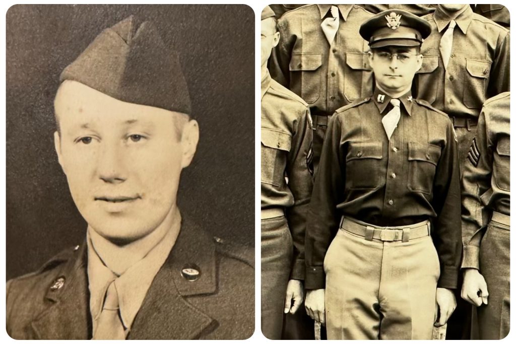 I'm a third generation soldier. My grandfathers served in the US Army World War II - (left) Edward Domaleski, Sr. & (right) CPT E.L. Stephenson. Photo/Jean Domaleski archive