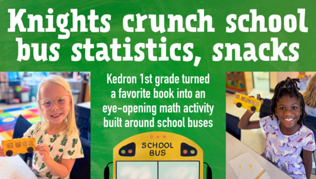 Kedron kids crunch school bus statistics, snacks