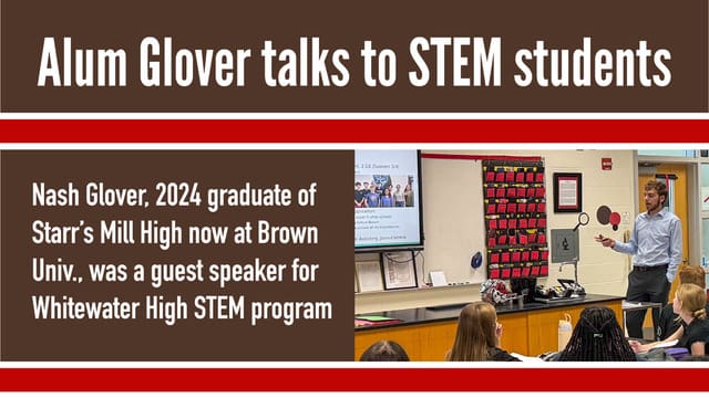 Starr’s Mill alum Glover talks to STEM students