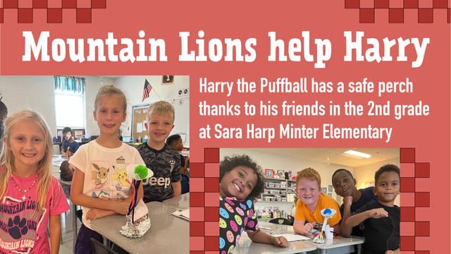 Minter helps Harry the Puffball