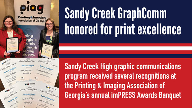 Sandy Creek GraphComm honored for print excellence