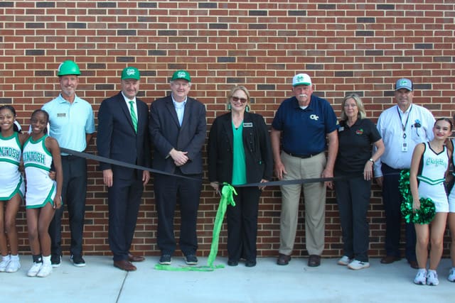McIntosh cuts ribbon on renovated stadium