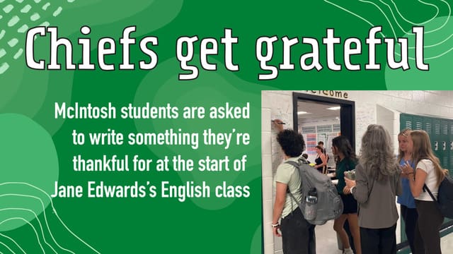 McIntosh students get grateful