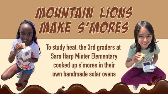 Minter Elem. makes their own s’mores